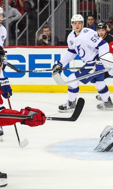 Nikita Kucherov scores again to continue torrid stretch, Lightning fall to Devils in shootout